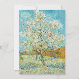 Carte De Remerciements Vincent van Gogh - Poche rose en fleurs