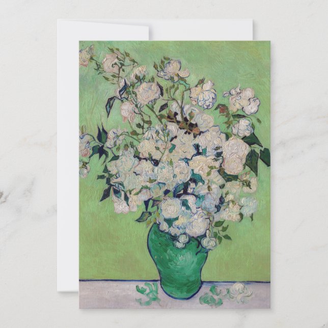 Carte De Remerciements Vincent van Gogh - Rose (Devant)