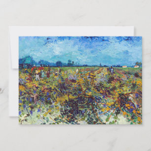 Carte De Remerciements Vincent van Gogh - Vignoble vert