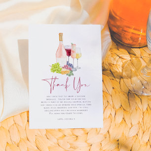 Carte De Remerciements Vino avant les Voeux Dégustation de Vin Enterremen