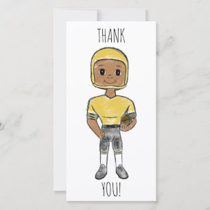 Carte De Remerciements vintage retro football