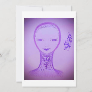 Carte De Remerciements Violet