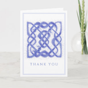 CARTE DE REMERCIEMENTS VIOLET NŒUD CELTIQUE