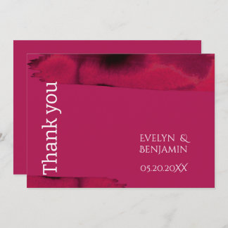 Carte De Remerciements Viva Magenta moderne