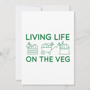 Carte De Remerciements Vivre La Vie Sur Le Veg