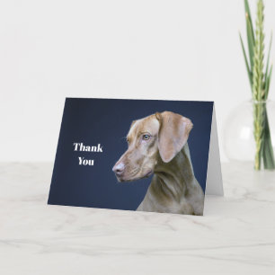 Carte De Remerciements Vizsla photo Brown Dog