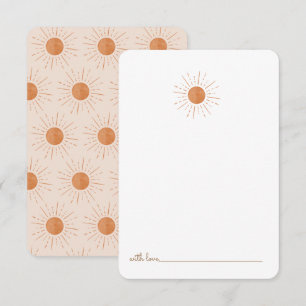 Carte De Remerciements Voici le fils Burnt Orange Sun Time Capsule
