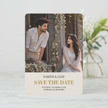 Voiture de mariage élégante crème or photo Enregis