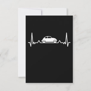 Carte De Remerciements Voitures classiques Heartbeat cadeau automobile