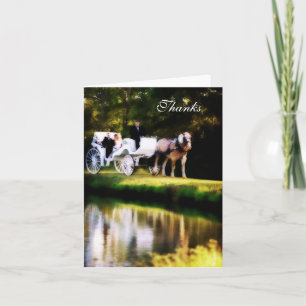 Carte De Remerciements Voitures romantiques Mariages