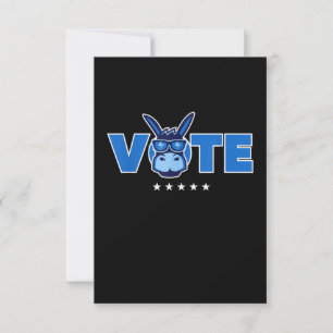 Carte De Remerciements Vote démocrate Donkey 2020