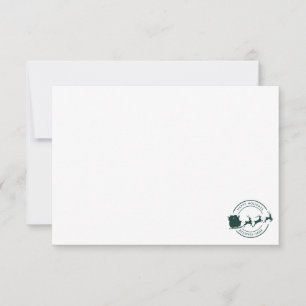 Carte De Remerciements Votre nom d'entreprise Fêtes de Noël Personnalisée