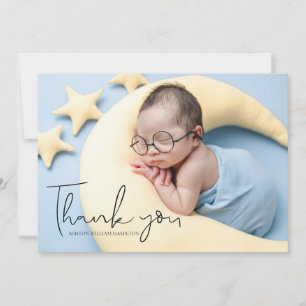 Carte De Remerciements  Votre photo remerciement manuscrit Baby Shower  