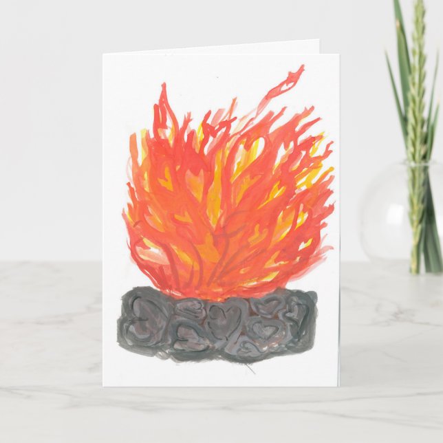 Carte De Remerciements Vous allumez mon feu de camp (Devant)
