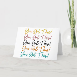 Carte De Remerciements Vous Avez Ça ! Citation Inspirationnelle Colorée
