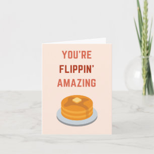 Carte De Remerciements Vous êtes des pancakes incroyables à retourner bla