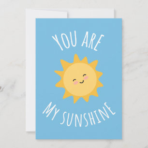Carte De Remerciements 'Vous Êtes Mon Soleil' Conception Solaire Ravissan