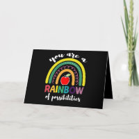 Vous êtes un enseignant arc-en-ciel de possibilité