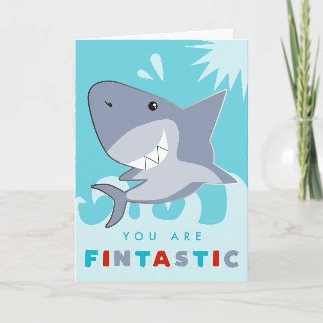 Carte De Remerciements Vous Êtes Un Requin Fintastic (Devant)