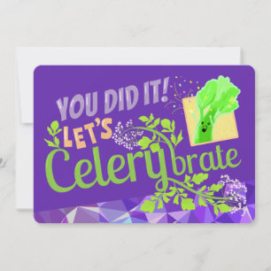 Carte De Remerciements Vous L'Avez Fait ! Celerybrate - Poster du Jardin