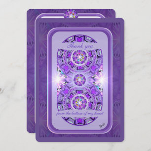 Carte De Remerciements W2 pourpre