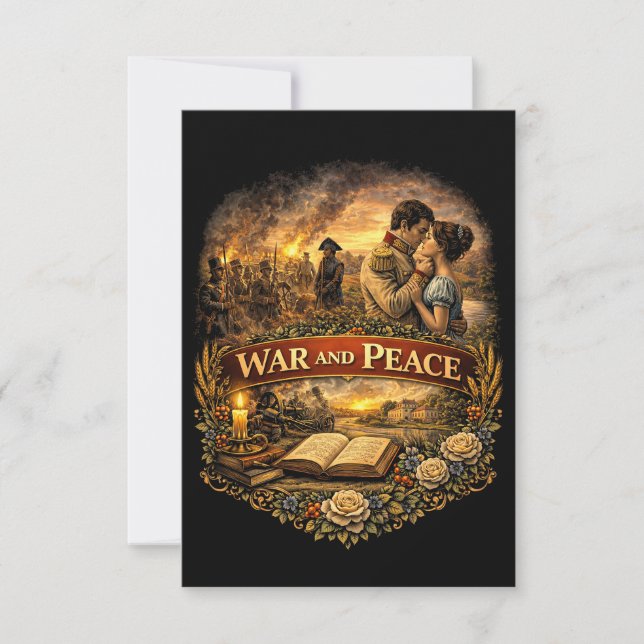 Carte De Remerciements War and Peace (Devant)