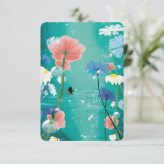 Carte De Remerciements Warm Wishes Countryside Postcard