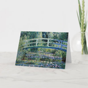 Carte De Remerciements "Water Lilies and Japanese Bridge"