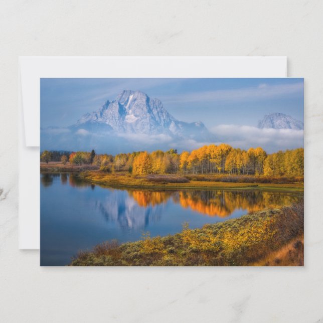 Carte De Remerciements Water | Oxbow Bend Jackson Wyoming (Devant)