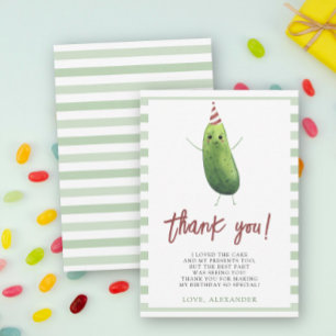 Carte De Remerciements Watercolor Big Dill Premier anniversaire