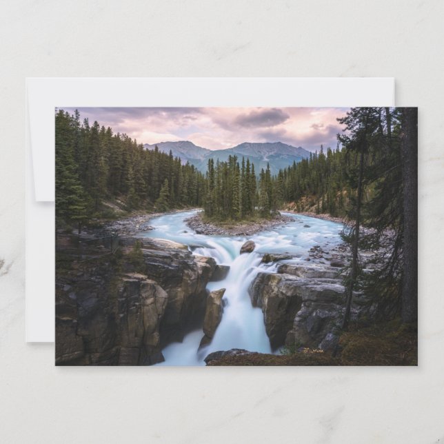 Carte De Remerciements Waterfalls | Jasper National Park, Canada (Devant)