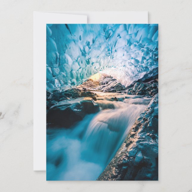 Carte De Remerciements Waterfalls | Vatnajokull Glacier, Eastern Iceland (Devant)