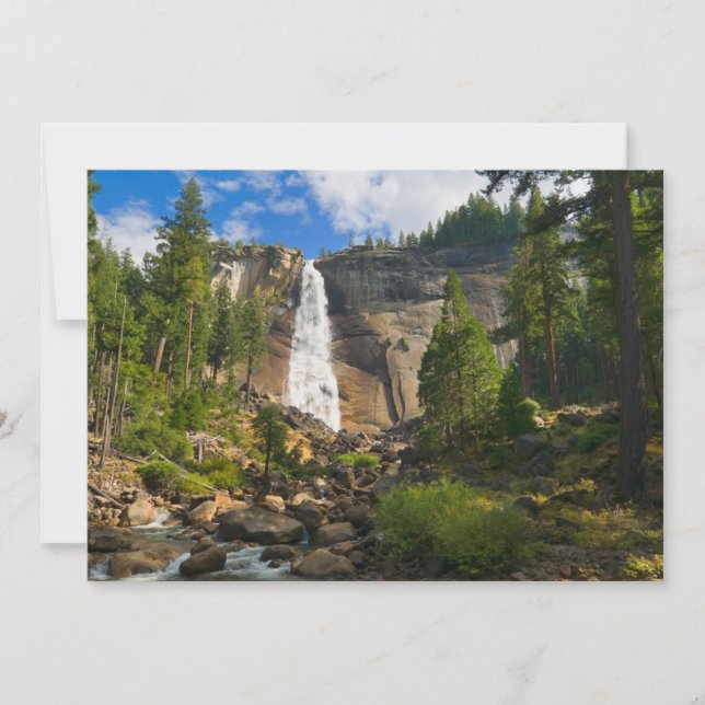 Carte De Remerciements Waterfalls | Yosemite National Park (Devant)