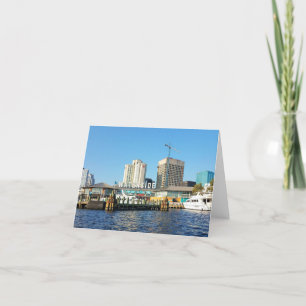 Carte De Remerciements Waterside District de Norfolk VA Scene