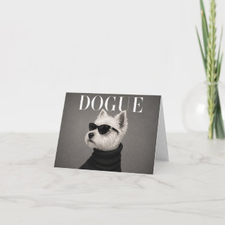 Carte De Remerciements Westie Highland White Terrier Chic Dog Thank You C