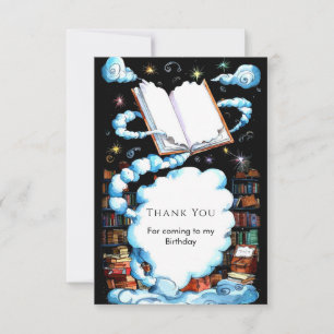 Carte De Remerciements Whimsical Editable Magic Storybook Anniversaire