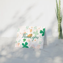 Whimsical Irish Lucky Green Baby shower Shamrock