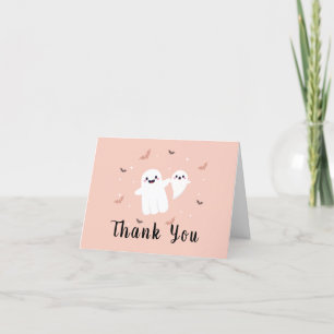 Carte De Remerciements Whimsical Rustic Éffrayant Baby shower d'Halloween