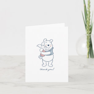 Carte De Remerciements Whimsical Winnie le Baby shower Pooh Hunny