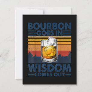 Carte De Remerciements Whiskey Bourbon entre dans la sagesse sort