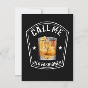 Carte De Remerciements Whiskey Calls Me Old Fashioned