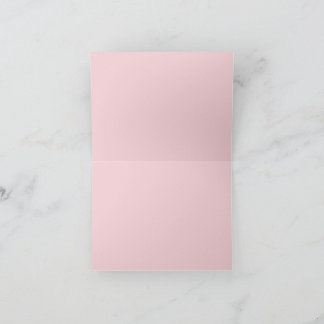 Carte De Remerciements White Cats Pink Roses Floral Flat Thank You Card