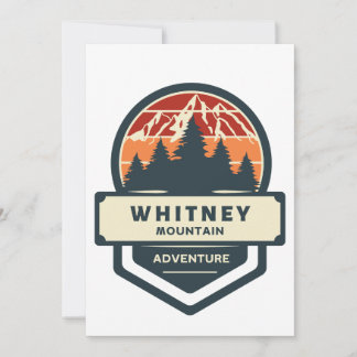 Carte De Remerciements Whitney mountain peak climbing and hiking