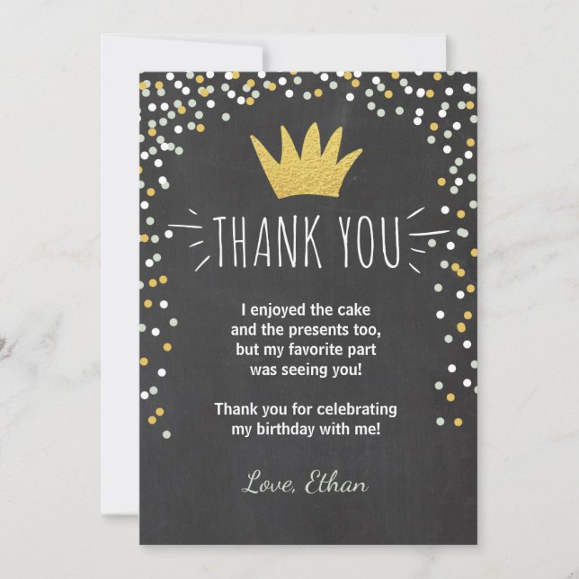 Carte de remerciements Wild choses Anniversaire Go (Devant)