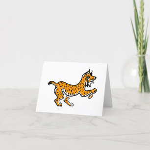 Carte De Remerciements Wildcats - Ibérique LYNX - Faune - Nature -