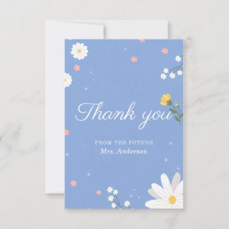 Carte De Remerciements Wildflower Bridal Shower