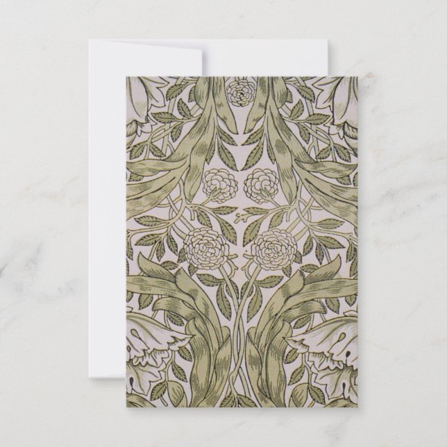 Carte De Remerciements William Morris African Marigold Textile Imprimer (Devant)
