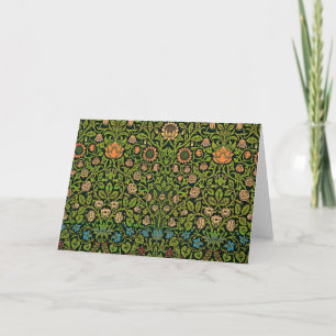 Carte De Remerciements William Morris - Ancolie, vert foncé, Case-Mate
