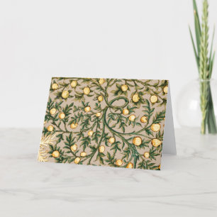 Carte De Remerciements William Morris Fruit Floral Jardin Fleur Classique