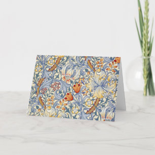 Carte De Remerciements William Morris Gold Lily Victorian Wallpaper